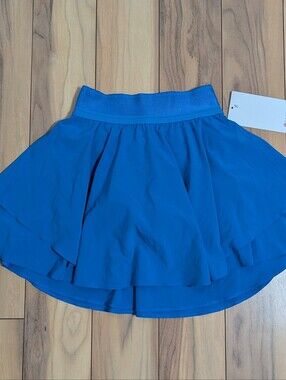 NWT! Lululemon Court Rival High Rise Skirt *Long In Poolside Blue Size 0